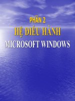 HỆ ĐIỀU HÀNH MICROSOFT WINDOWS ppsx