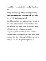 3 cách bảo vệ an toàn dữ liệu hòm thư Gmail của bạn pps