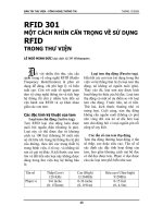 RFID 301 RFID MỘT CÁCH NHÌN CẨN TRỌNG VỀ SỬ DỤNG TRONG THƯ VIỆN pdf