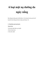 6 loại mặt nạ dưỡng da ngày nắng pot