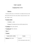 Unit 1 (cont’d) Language focus 1.2.3.4 pdf