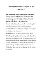 Cẩm nang dinh dưỡng không thể bỏ qua trong thai kì ppt