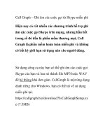 Call Graph – Ghi âm các cuộc gọi từ Skype miễn phí ppt