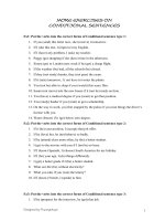 more exercises on conditionals