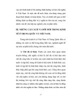 Khả năng cạnh tranh giữa hai nền kinh tế TQ & VN trong giai đoạn đổi mới part3 docx