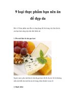 9 loại thực phẩm bạn nên ăn để đẹp da pdf
