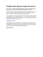 10 phần mềm tăng sức mạnh cho máy in