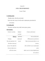 Period 39 - UNIT 6: THE ENVIRONMENT - Lesson 3: Read doc