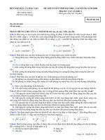 ĐỀ THI MÔN LÝ - MÃ ĐỀ 230 - KỲ THI ĐẠI HỌC KHỐI A NĂM 2008 pptx