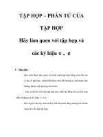 TẬP HỢP – PHẦN TỬ CỦA TẬP HỢP potx