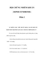 HỘI CHỨNG NHIỄM KHUẨN (SEPSIS SYNDROME) - Phần 2 pot