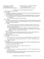 KIÊM TRA HỌC KỲ I HÓA HỌC LỚP 10