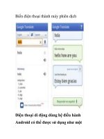 Biến điện thoại thành máy phiên dịch doc