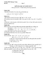 TẶNG THẦY SƠN THCS QUANG TRUNG ĐỀ THI LẠI