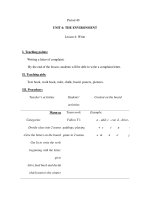 Period 40 - UNIT 6: THE ENVIRONMENT - Lesson 4: Write potx