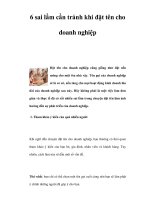 6 sai lầm cần tránh khi đặt tên cho doanh nghiệp doc