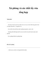 Xà phòng và các chất tẩy rửa tổng hợp pot