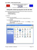 Hướng dẫn cài đặt ứng dụng báo cáo trên nền Web