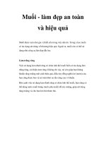 Muối - làm đẹp an toàn và hiệu quả pps