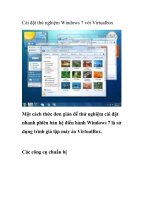 Cài đặt thử nghiệm Windows 7 với Virtualbox pptx