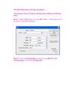 Thủ thuật Photoshop :Chữ băng đá (phần 1) doc