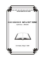 Các Bài Hát Múa THCS