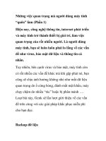 Những việc quan trọng mà người dùng máy tính “quên” làm (Phần 1) ppt