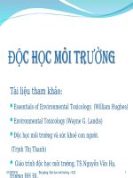Giáo trình độc học môi trường - Chương 1 pptx