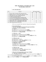Tiêu chí thi đua năm học 2010-2011