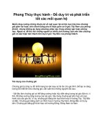 Phong Thủy thực hành - Để duy trì và phát triển tốt các mối quan hệ ppsx