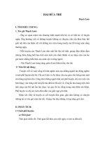 HAI ĐỨA TRẺ Thạch Lam