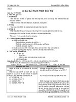 Tiết 17 - Giải bài toán trên may tính