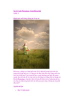 Xử Lý Ảnh Photoshop: Cánh Đồng Quê (phần 1) ppt