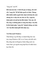 “Sang tên” cho PC pot