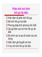 Kinh tế lượng - Hồi qui đa biến part 1 pptx