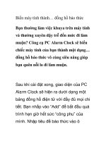 Biến máy tính thành… đồng hồ báo thức ppt