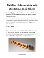 Ghé thăm 10 thành phố sản xuất chocolate ngon nhất thế giới pdf