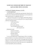 LUYỆN TẬP VẬN DỤNG KẾT HỢP CÁC THAO TÁC LẬP LUẬN PHÂN TÍCH VÀ SO SÁNH