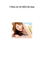Chăm sóc da thiếu độ sáng pdf