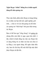 Ngăn Skype “chôm” thông tin cá nhân người dùng để chèn quảng cáo pps