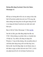 Hướng dẫn dùng Facebook Chat trên Yahoo Messenger 11 ppsx