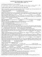 ĐỀ THI KHỐI B MÔN HÓA 2010