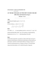 Đề thi hoc sinh gioi toan tinh Phú Yên bang B