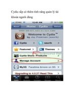 Cydia sắp có thêm tính năng quản lý tài khoản người dùng pps