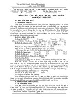 TỔNG KẾT HOẠT ĐỘNG CÔNG ĐOÀN 2009-2010