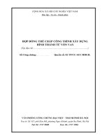 HỢP ĐỒNG THẾ CHẤP CÔNG TRÌNH XÂY DỰNG HÌNH THÀNH TỪ VỐN VAY pdf