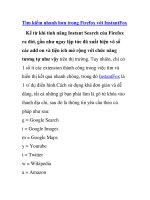 Tìm kiếm nhanh hơn trong Firefox với InstantFox pdf