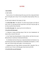 Bài giảng tim mạch - LỢI TIỂU pdf