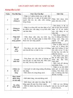 chuẩn kiến thức TNXH 1