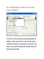 Tạo ổ USB khởi động với nhiều bản Linux dùng công cụ UNetBootin ppt